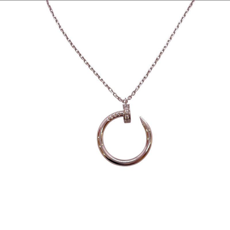 カルティエ Cartier ジュストアンクル ダイヤネックレス 750WG/ダイヤモンド ダイヤモンド ジュエリー