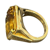 ブルガリ BVLGARI アレグラ シトリン リング K18YG シトリン ジュエリー