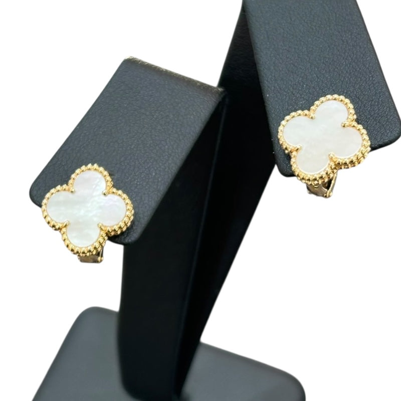 ヴァンクリーフ＆アーペル Van Cleef & Arpels ヴィンテージアルハンブラピアス 750/マザーオブパール ジュエリー