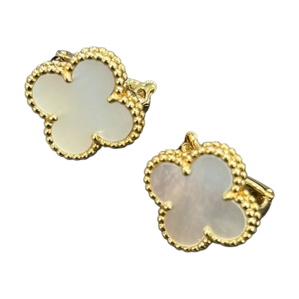 ヴァンクリーフ＆アーペル Van Cleef & Arpels ヴィンテージアルハンブラピアス 750/マザーオブパール ジュエリー