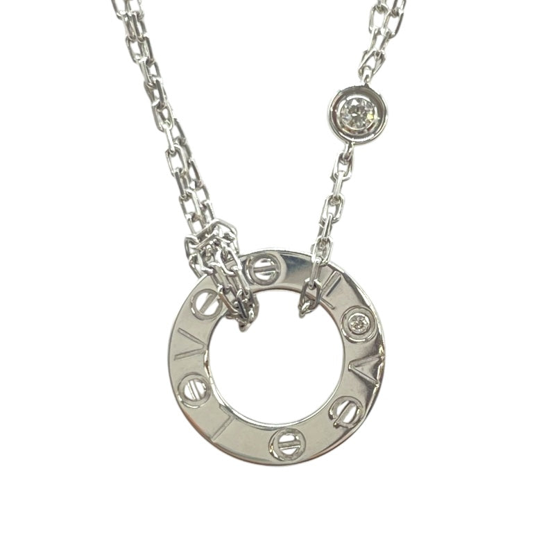カルティエ Cartier ラブサークルネックレス Au750/ダイヤモンド ジュエリー