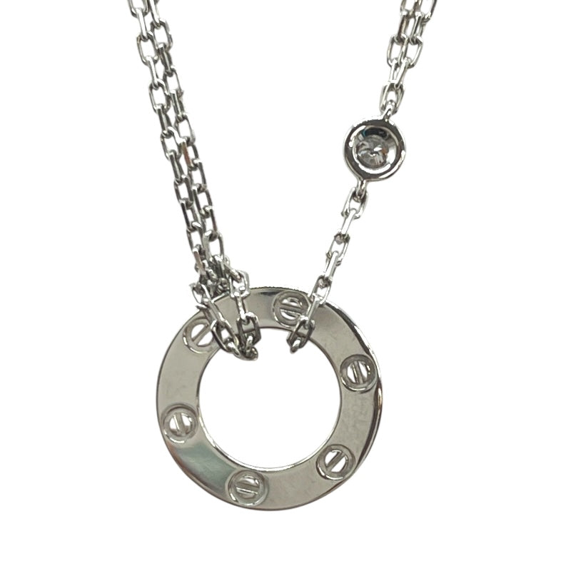 カルティエ Cartier ラブサークルネックレス Au750/ダイヤモンド ジュエリー