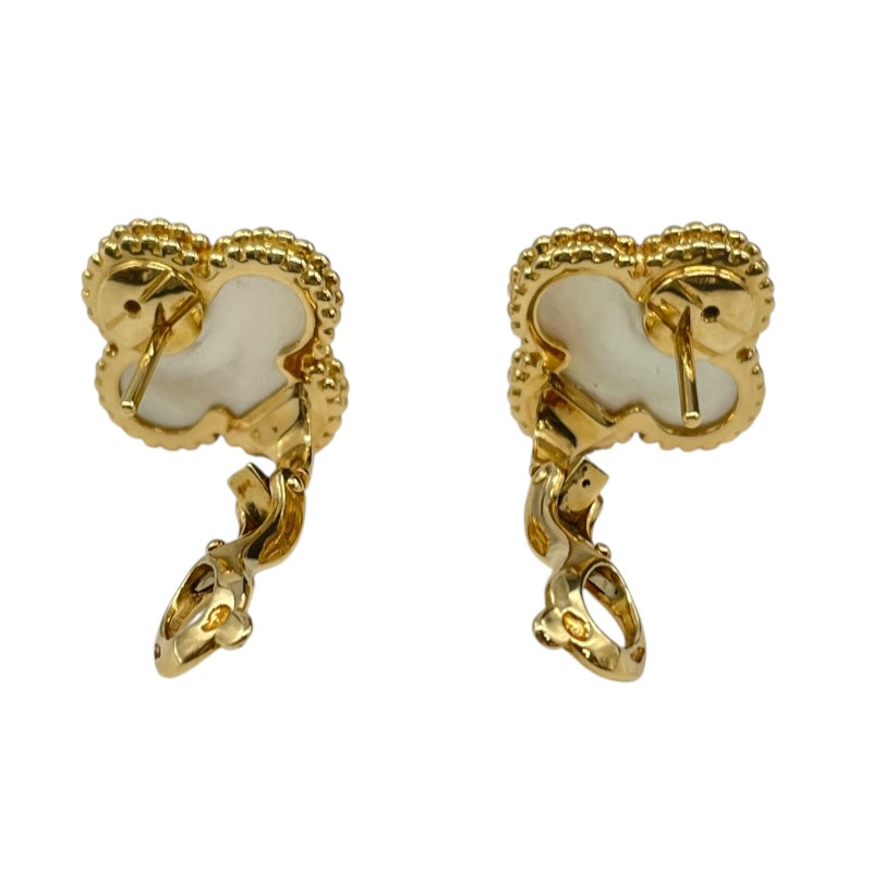 ヴァンクリーフ＆アーペル Van Cleef & Arpels ヴィンテージアルハンブラピアス 750/マザーオブパール ジュエリー