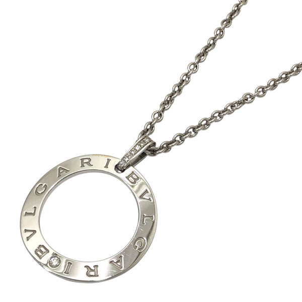 ブルガリ BVLGARI ブルガリブルガリ ソートワールロングネックレス シルバー 750WG ジュエリー