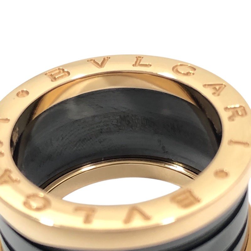 ブルガリ BVLGARI ビーゼロワンリング 4バンド 750PG/セラミック ジュエリー