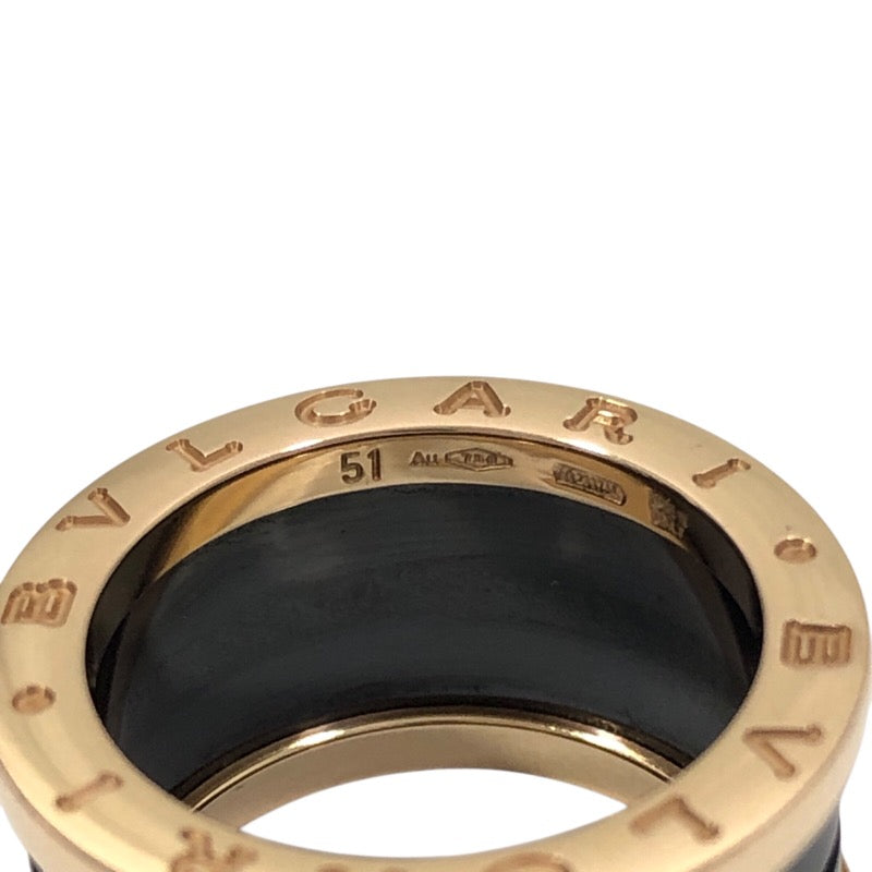 ブルガリ BVLGARI ビーゼロワンリング 4バンド 750PG/セラミック ジュエリー