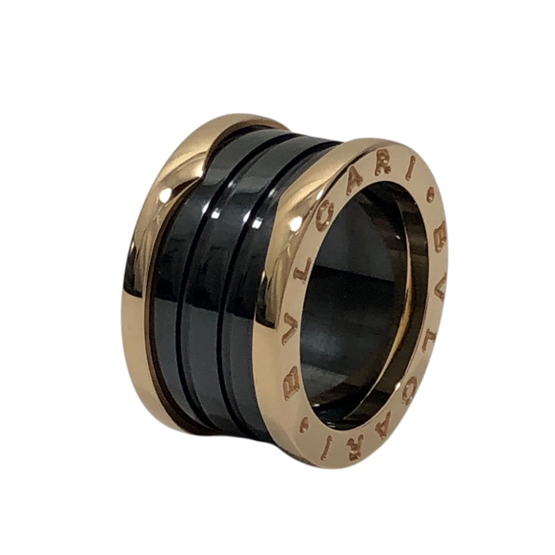 ブルガリ BVLGARI ビーゼロワンリング 4バンド 750PG/セラミック ジュエリー