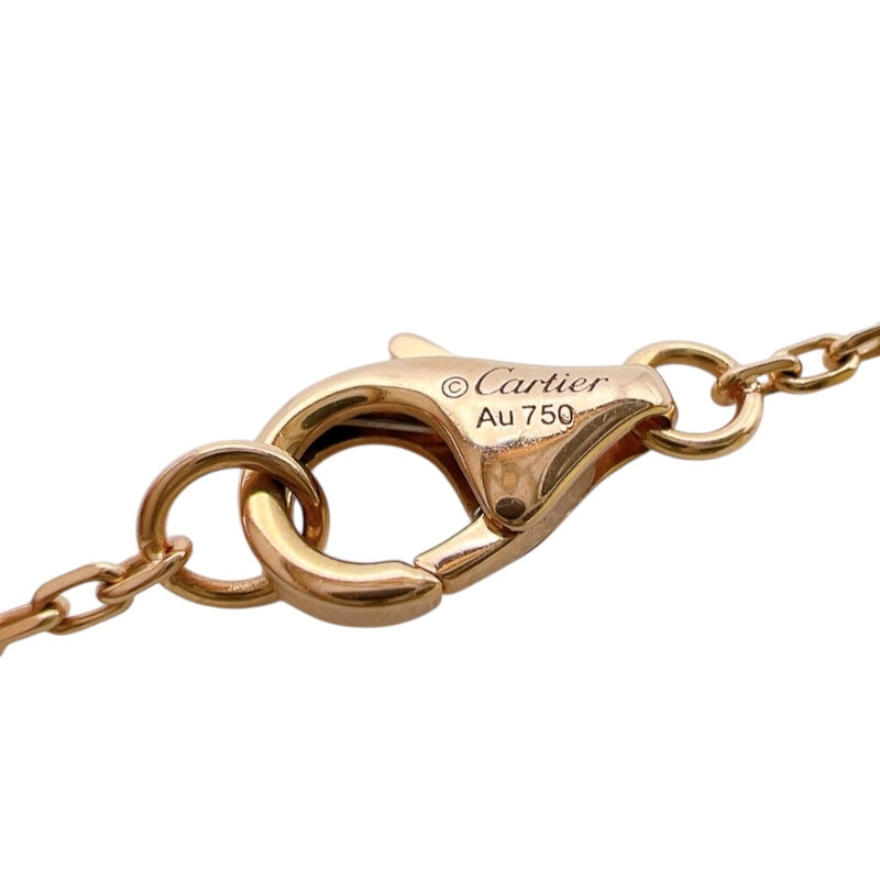 カルティエ Cartier ロゴドゥーブルダイヤネックレス ピンクゴールド 750PG/ダイヤモンド ジュエリー