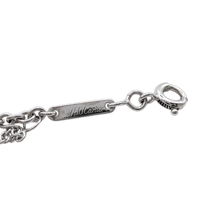 カルティエ Cartier 2Cハートネックレス シルバー 750WG ジュエリー