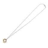 ティファニー TIFFANY＆CO インターロッキング　サークルネックレス シルバー/ゴールド 750WG/ダイヤ ジュエリー