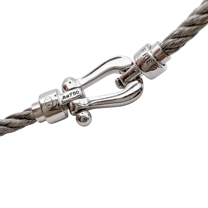 【中古 超お得 早者勝】2本分 COREFORCE ブラックブレスレット70cm フレッド FRED フォース10ダイヤブレスレット ミニ シルバー