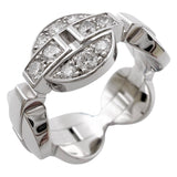 カルティエ Cartier イマリアリング シルバー 750WG ダイヤモンド ジュエリー