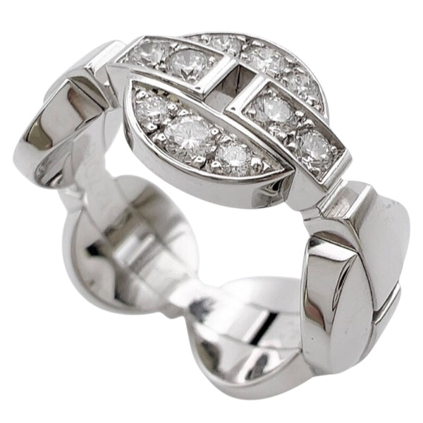カルティエ Cartier イマリアリング シルバー 750WG ダイヤモンド ジュエリー