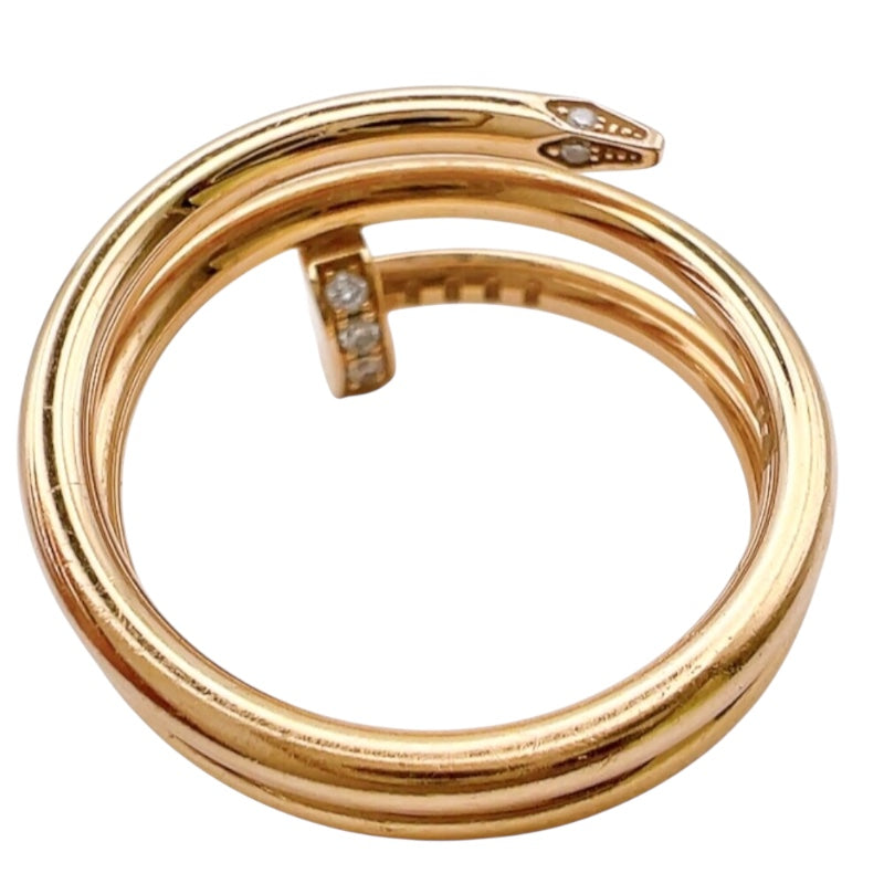 カルティエ Cartier ジュストアンクルダイヤリング ピンクゴールド 750PG ダイヤモンド ジュエリー
