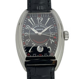 フランク・ミュラー FRANCK MULLER コンキスタドール 8005HSC ブラック SS/革ベルト（社外品） 自動巻き メンズ 腕時計