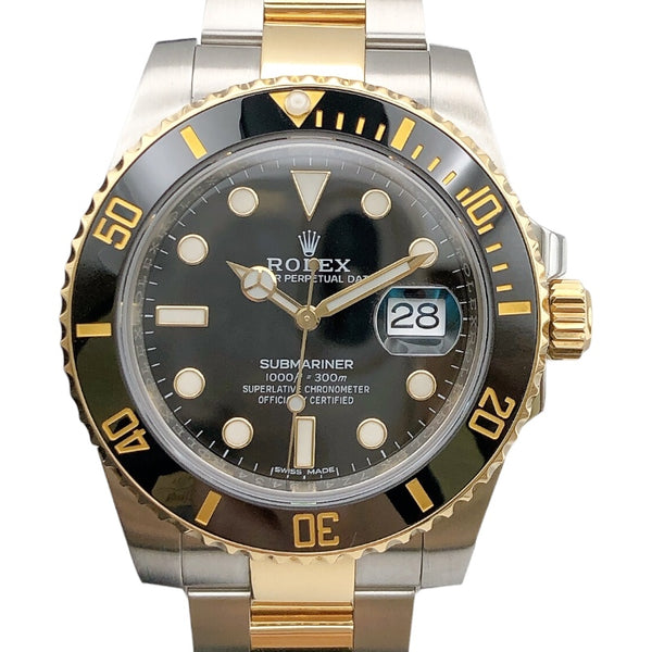 ロレックス ROLEX サブマリーナ 116613LN ブラック K18/SS メンズ 腕時計