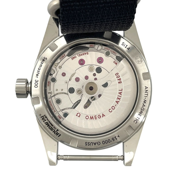 オメガ OMEGA シーマスター 300M マスターコーアクシャル クロノメーター 233.30.41.21.01.001 ブラック SS/ナイロンベルト（社外品） 自動巻き メンズ 腕時計