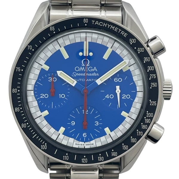 オメガ OMEGA スピードマスター レーシング ミハエル・シューマッハ 3510.80 ブルー SS メンズ 腕時計