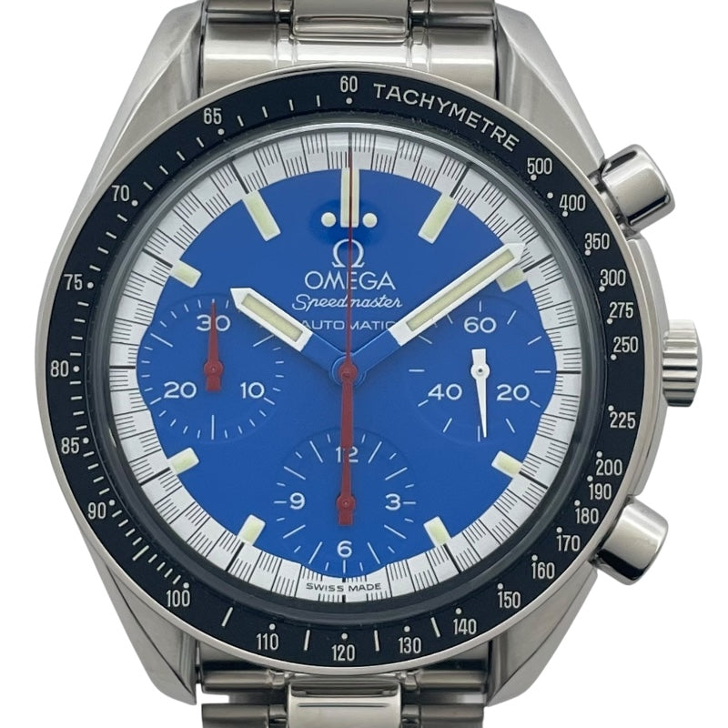 オメガ OMEGA スピードマスター レーシング ミハエル・シューマッハ 3510.80 ブルー SS メンズ 腕時計