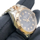 ロレックス ROLEX デイトジャスト28 オーベルジーヌ 279171G パープル SS/PG 自動巻き レディース 腕時計