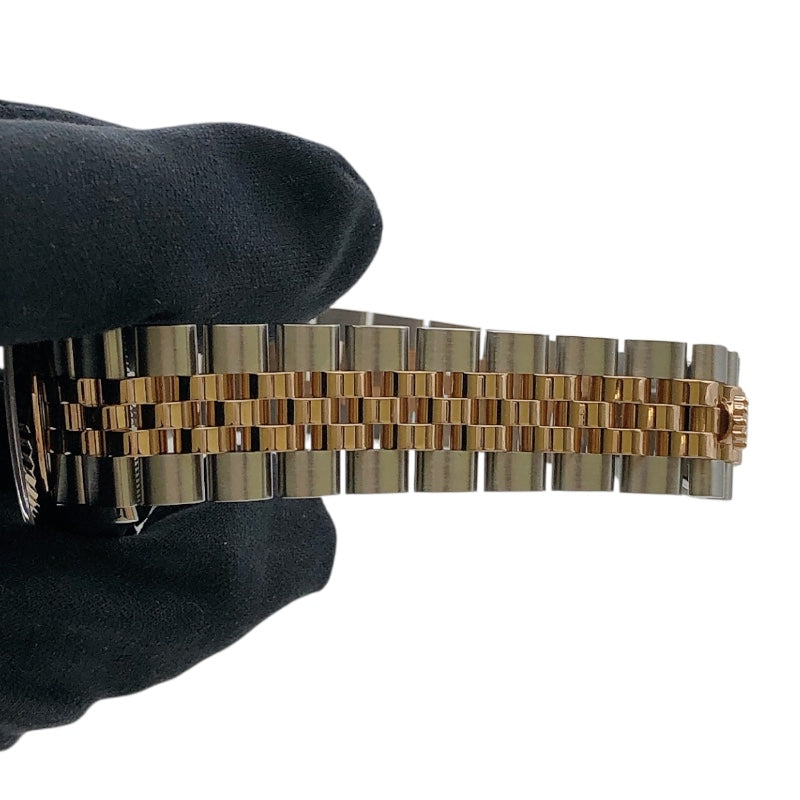 ロレックス ROLEX デイトジャスト28 オーベルジーヌ 279171G パープル SS/PG 自動巻き レディース 腕時計