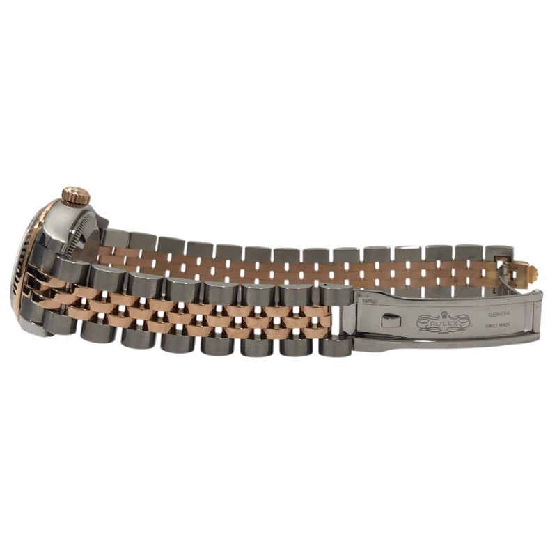 ロレックス ROLEX デイトジャスト ランダム番 179171G ピンクコンピューター SS/K18PG レディース 腕時計