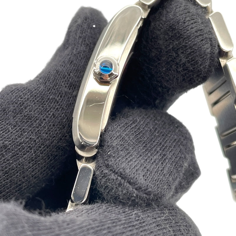 カルティエ Cartier タンクフランセーズ MM WSTA0005 アイボリー SS クオーツ レディース 腕時計