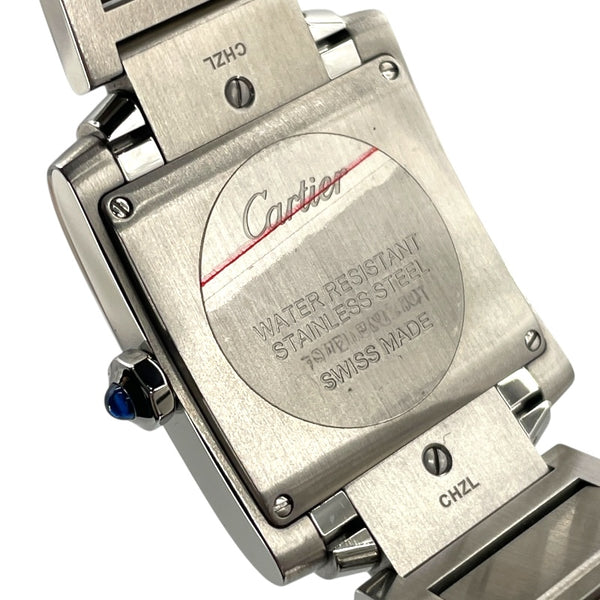 カルティエ Cartier タンクフランセーズ MM WSTA0005 アイボリー SS クオーツ レディース 腕時計