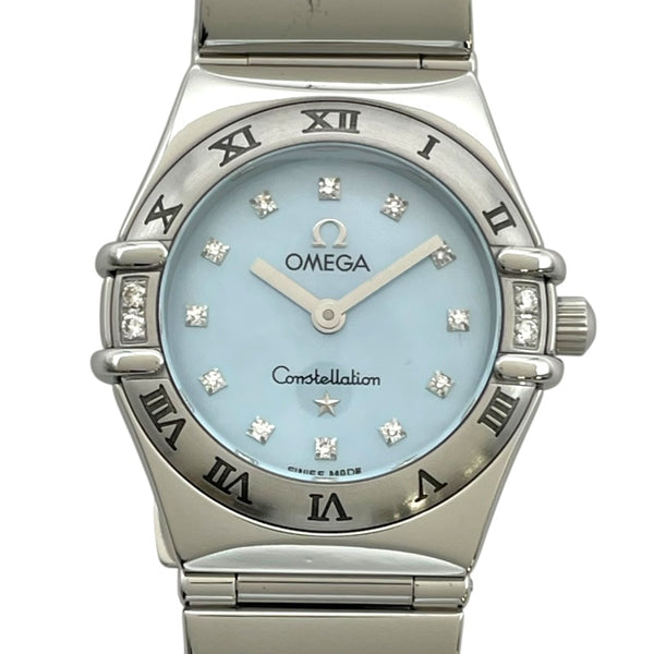 オメガ OMEGA コンステレーション マイチョイス ブルーシェル 1566.86 ブルーシェル SS クオーツ レディース 腕時計
