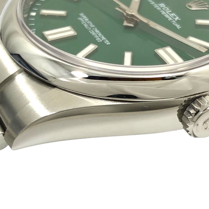 ロレックス ROLEX オイスターパーペチュアル41 ランダムシリアル 124300 グリーン SS メンズ 腕時計