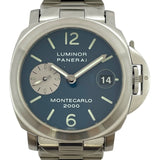 パネライ PANERAI ルミノール モンテカルロ2000 世界200本限定 PAM00081 ブルー SS メンズ 腕時計
