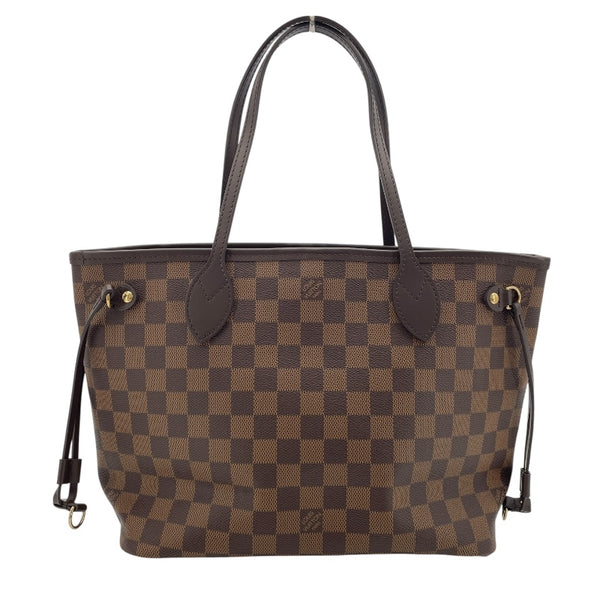 ルイ・ヴィトン LOUIS VUITTON ネヴァーフルPM N40600 ブラウン ダミエ・エベヌ レディース トートバッグ