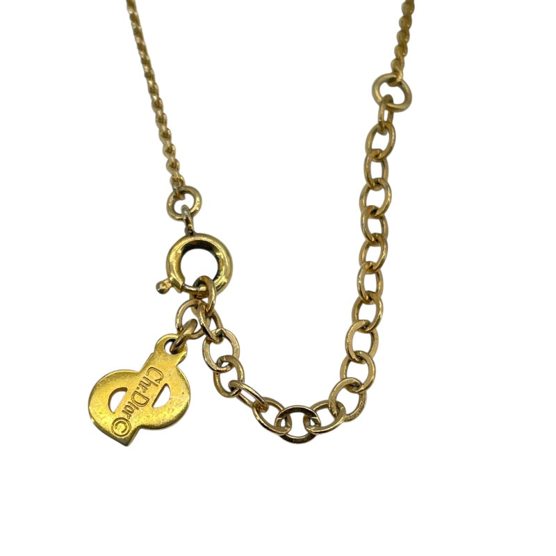 ディオールオム DIOR HOMME ストーンハートネックレス ゴールド GP アクセサリー