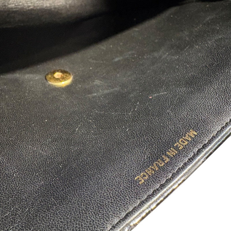 シャネル CHANEL ブリーフケース A02794 ブラック×GD金具 エナメル ユニセックス ブリーフケース