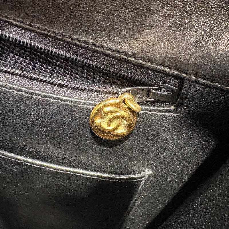 シャネル CHANEL ブリーフケース A02794 ブラック×GD金具 エナメル ユニセックス ブリーフケース
