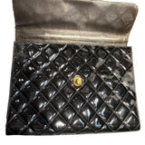 シャネル CHANEL ブリーフケース A02794 ブラック×GD金具 エナメル ユニセックス ブリーフケース