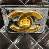 シャネル CHANEL ブリーフケース A02794 ブラック×GD金具 エナメル ユニセックス ブリーフケース