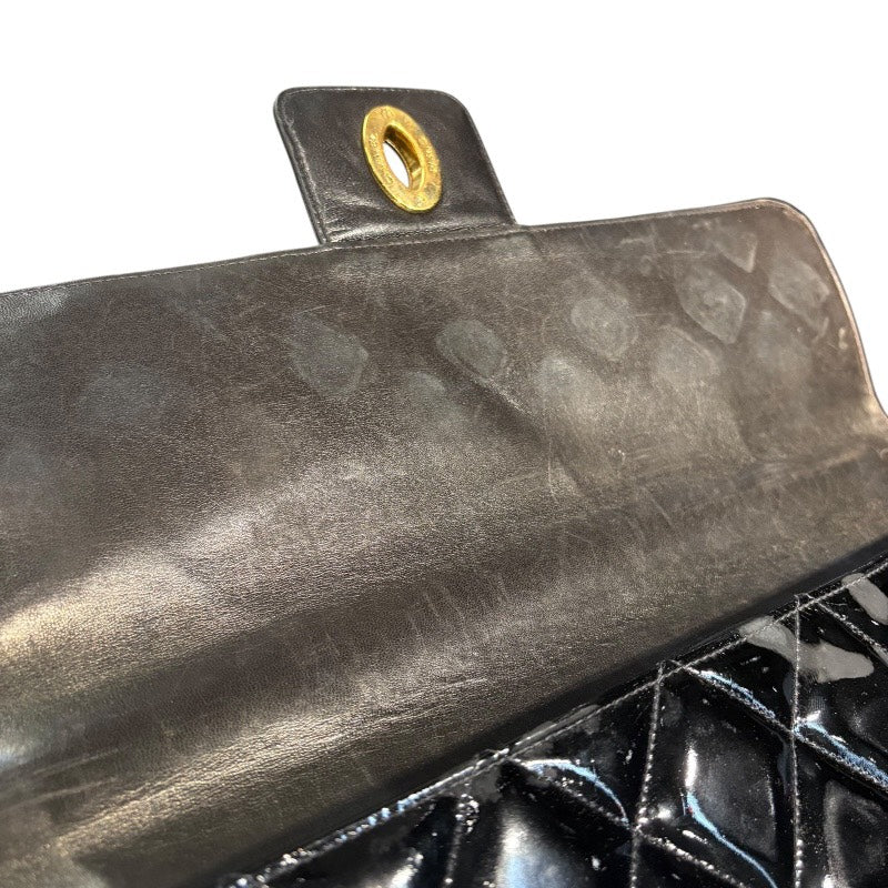 シャネル CHANEL ブリーフケース A02794 ブラック×GD金具 エナメル ユニセックス ブリーフケース