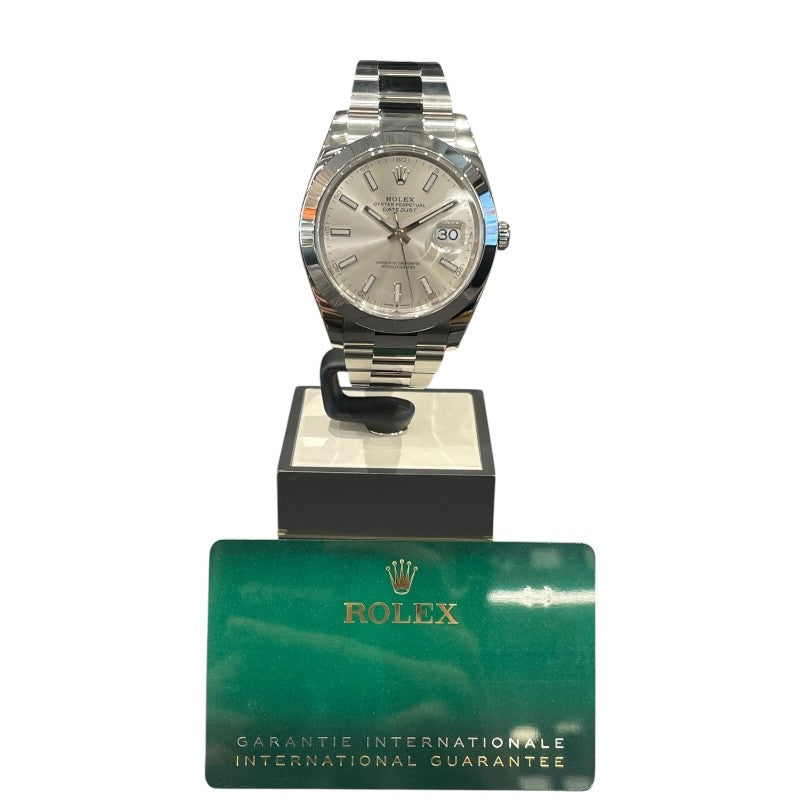 ロレックス ROLEX デイトジャスト41 126300 シルバー SS メンズ 腕時計