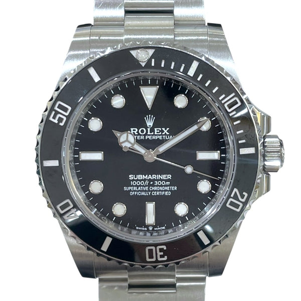 ロレックス ROLEX サブマリーナ ノンデイト 124060 ブラック SS 自動巻き メンズ 腕時計