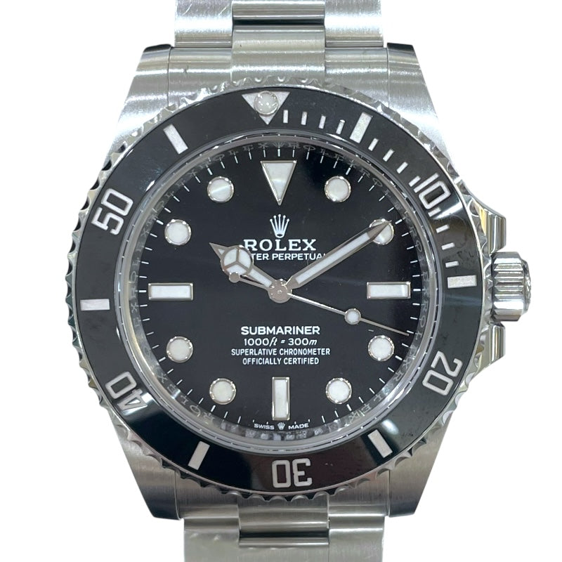 ロレックス ROLEX サブマリーナ ノンデイト 124060 ブラック SS 自動巻き メンズ 腕時計