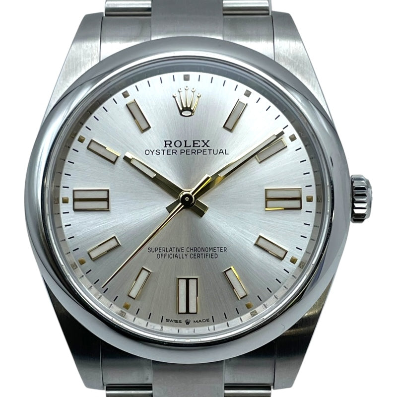 ロレックス ROLEX オイスターパーペチュアル41 124300 シルバー SS 自動巻き メンズ 腕時計