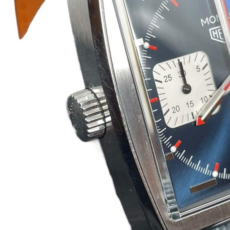 タグ・ホイヤー TAG HEUER モナコ キャリバー11 ガルフスペシャルエディション CAW211R.FC6401 マルチカラー SS/革ベルト 自動巻き メンズ 腕時計