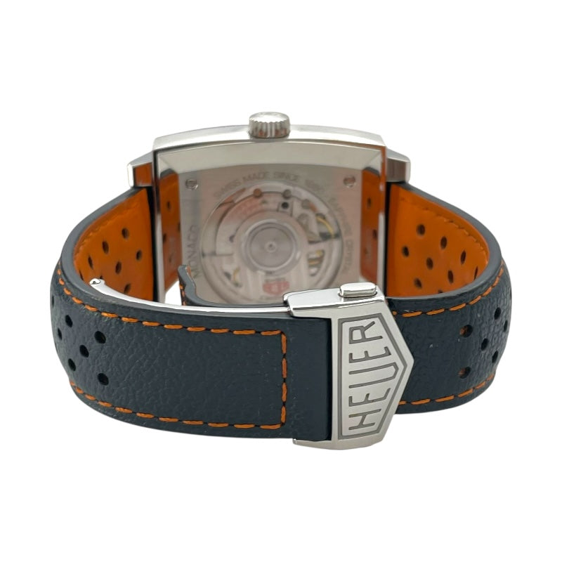 タグ・ホイヤー TAG HEUER モナコ キャリバー11 ガルフスペシャルエディション CAW211R.FC6401 マルチカラー SS/革ベルト 自動巻き メンズ 腕時計