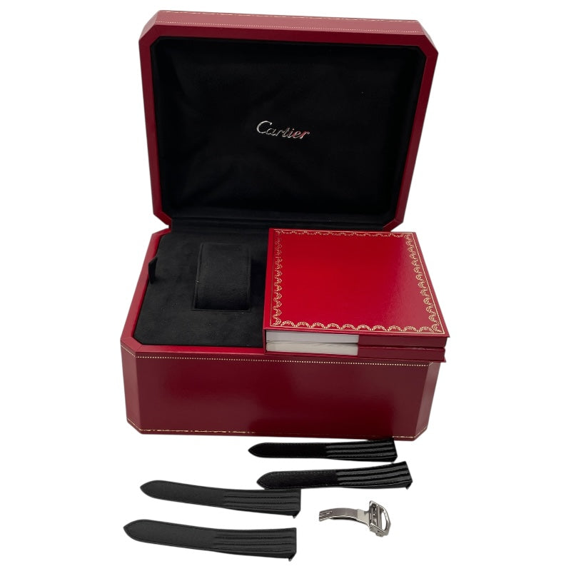 カルティエ Cartier ロードスタークロノグラフXL W62020X6 ブラック SS 自動巻き メンズ 腕時計