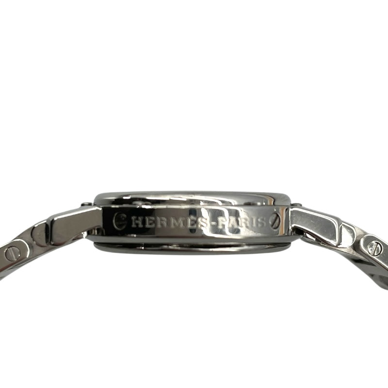 エルメス HERMES クリッパー CL4.210 ホワイト SS レディース 腕時計