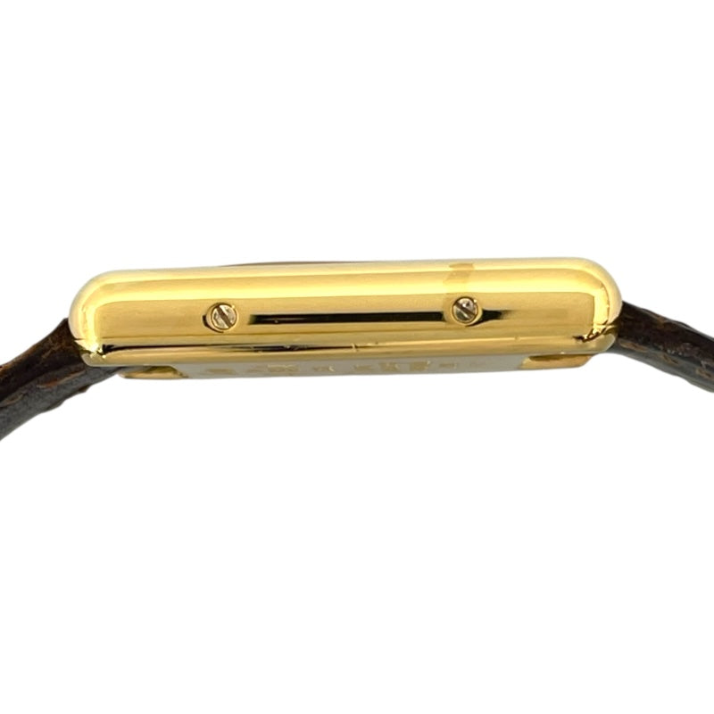カルティエ Cartier マストタンク ヴェルメイユSM 366001 ベージュ SV/GF クオーツ レディース 腕時計