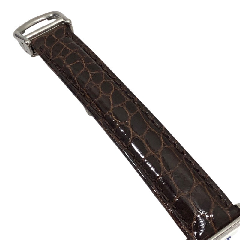 カルティエ Cartier マストタンク SM W1014054 ホワイト SV925 クオーツ レディース 腕時計