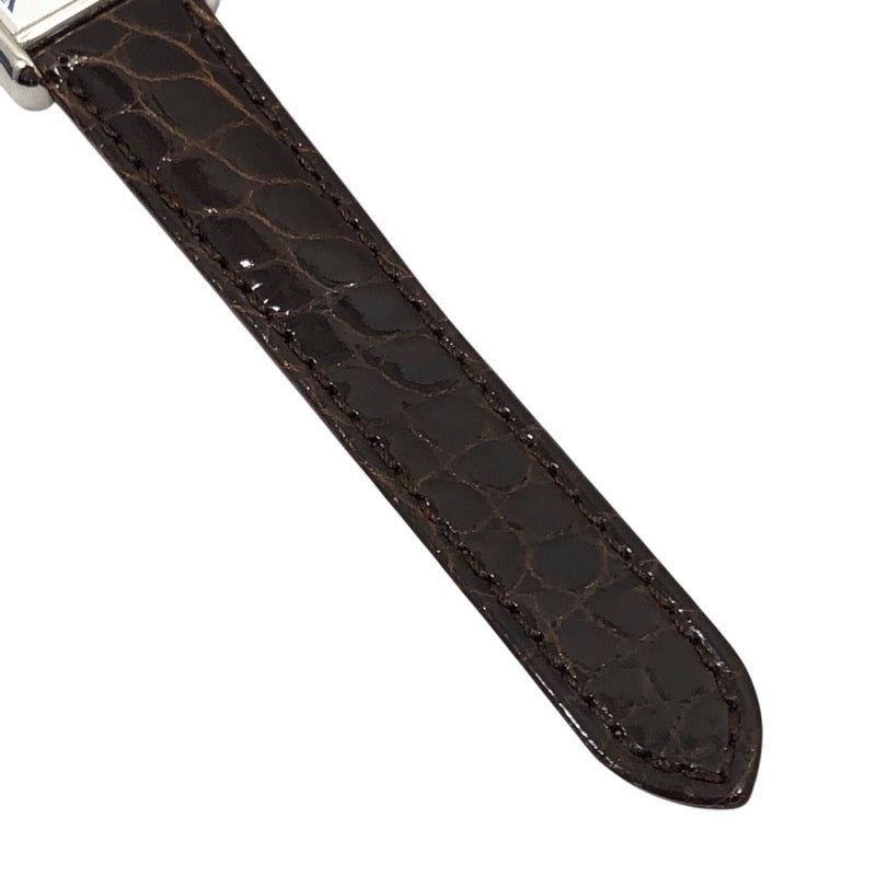 カルティエ Cartier マストタンク SM W1014054 ホワイト SV925 クオーツ レディース 腕時計