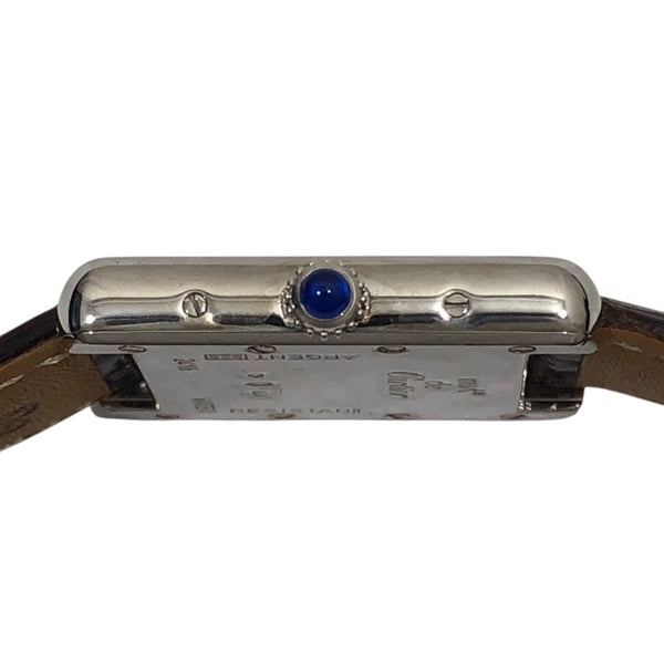 カルティエ Cartier マストタンク SM W1014054 ホワイト SV925 クオーツ レディース 腕時計